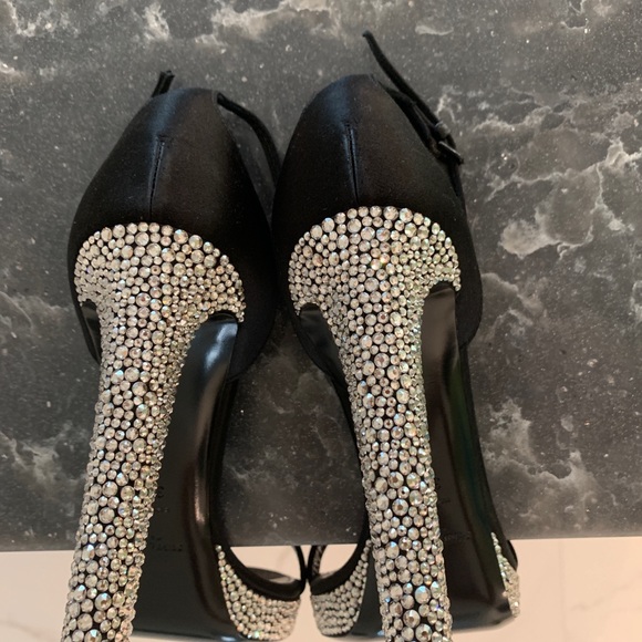 Black heels with crystal heel and sole - Picture 7 of 7